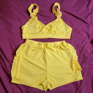 2 piece short outfit, fits like a L